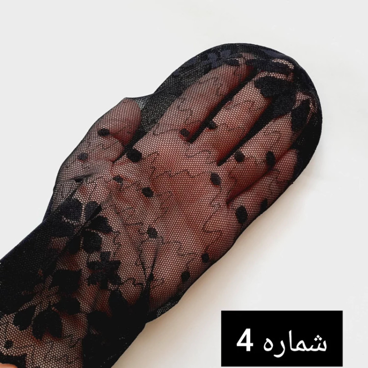 جوراب کالج توری مچ دار فری سایز مناسب 36 تا 40