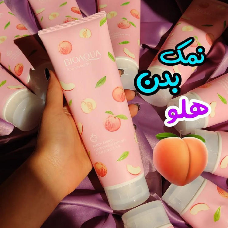 نمک بدن هلو بیوآکوا 250 میل