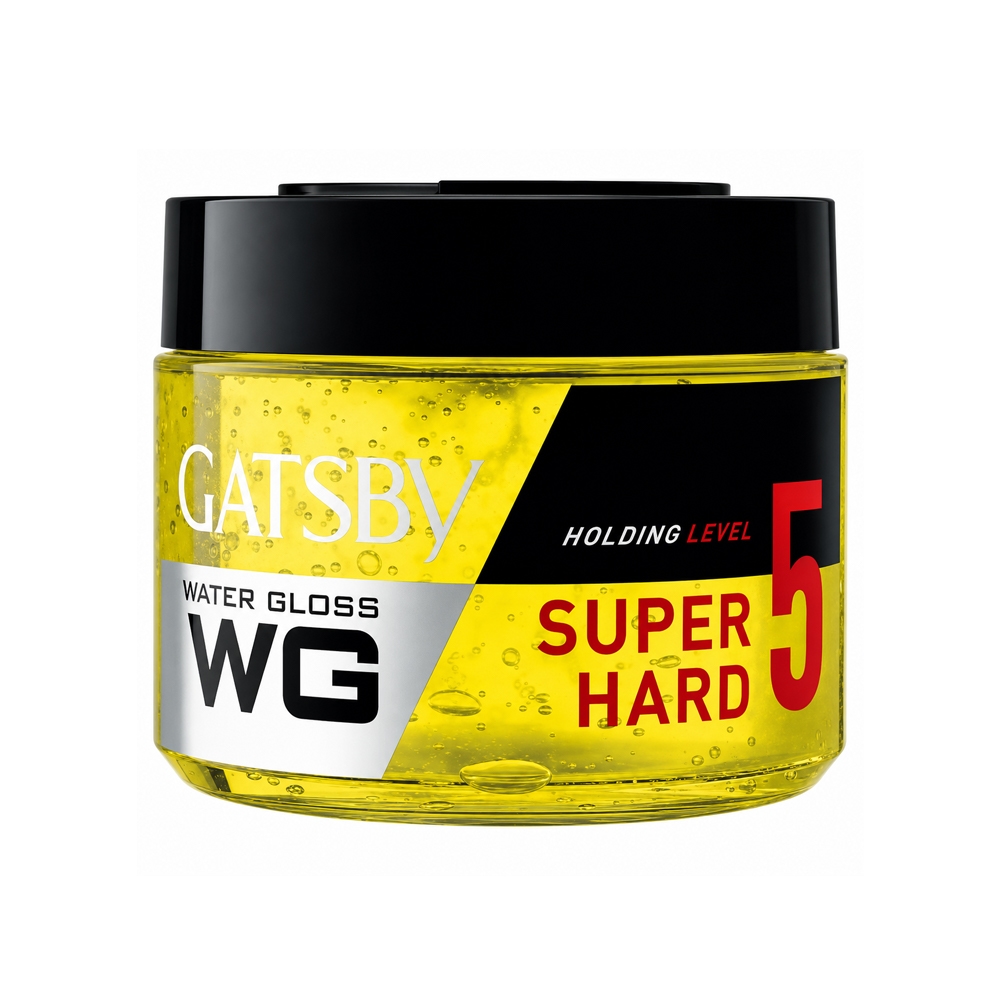 ژل مو قوی گتسبی سری WATER GLOSS مدل SUPER HARD شماره 5 وزن 300 گرم