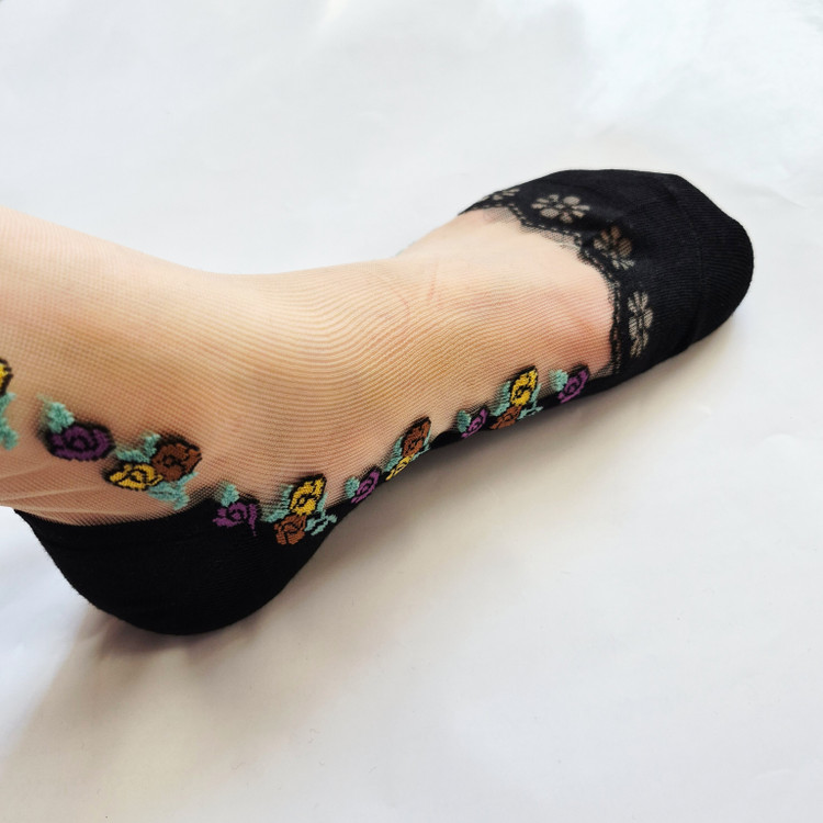 جوراب شیشه ای طرحدار زنانه