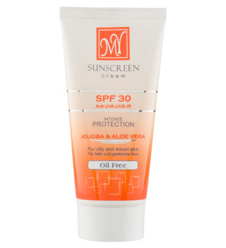 کرم ضد آفتاب بی رنگ مای با SPF30 مناسب پوست چرب و مختلط حجم 50 میلی لیتر
